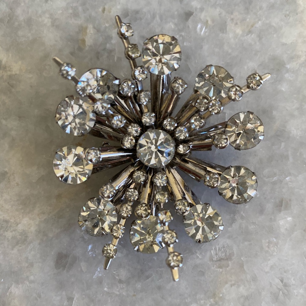 Vintage rhinestone brooch